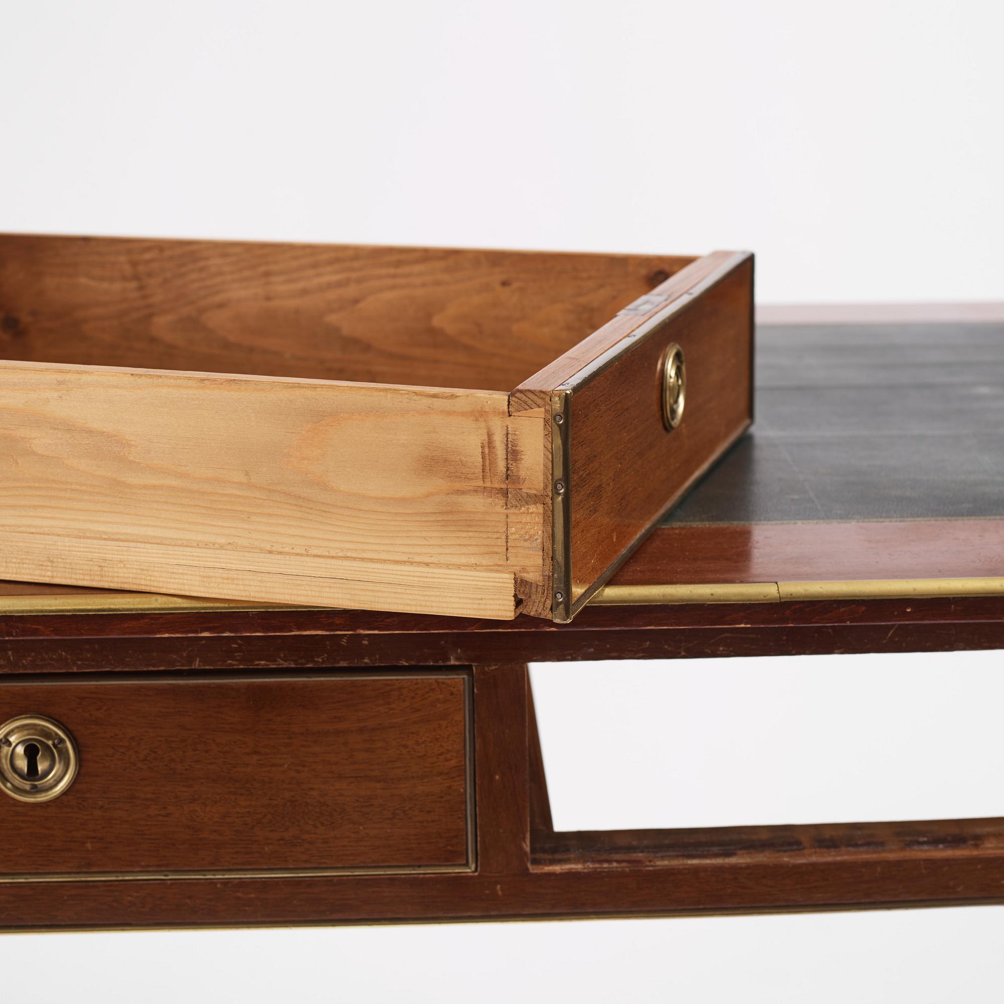 A late Gustavian style writing table, 19th century.