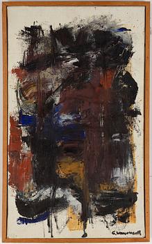 Gösta Wallmark, oil on canvas, signed. dated -61 verso.