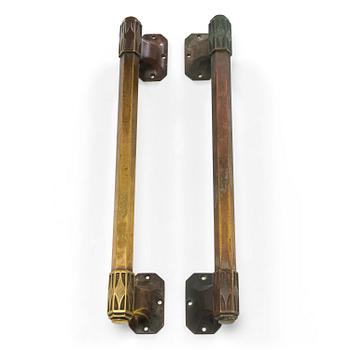 Door handles, 2 pcs, exterior and interior handles, 1920s.
