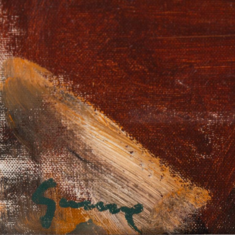 CARL GUNNE, oil on canvas, signed.