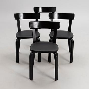 ALVAR AALTO, FOUR CHAIRS, model 69, Artek.