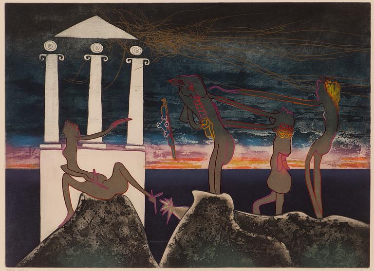 Roberto Matta, From "The arc, obscure of hours".