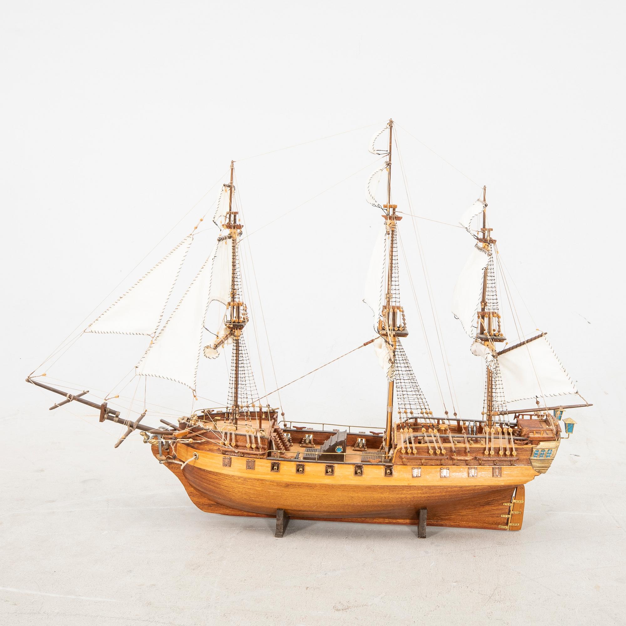 Modellbåt  "Pandora" 1900-talets senare del.