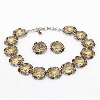 Christian Dior, Necklace and earrings, 1958.