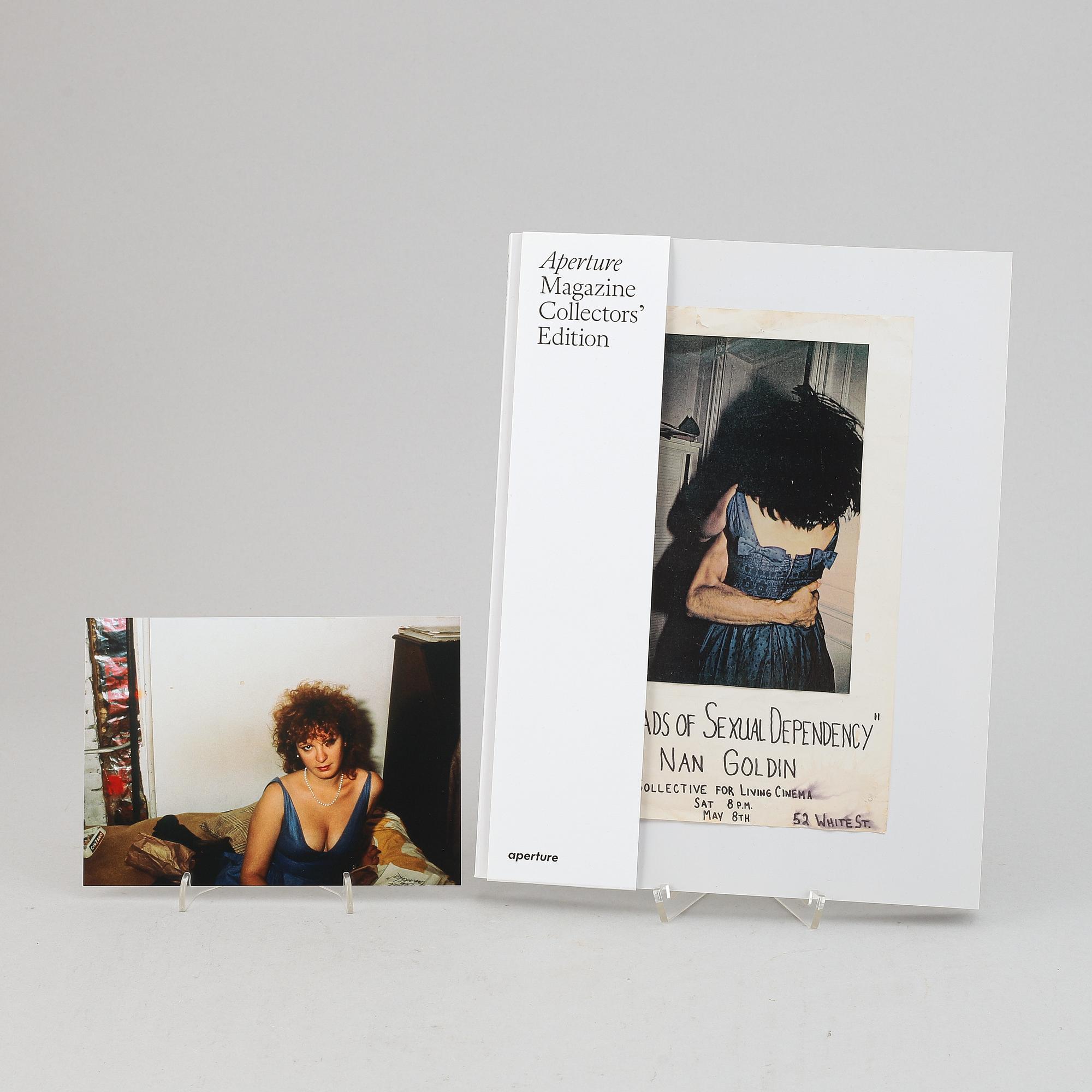 Nan Goldin, archival pigment print, signed. And a copy of Aperture Magazine Issue #239 "Ballads".