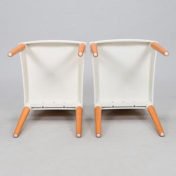 Philippe Starck, a pair of 'Miss Trip' chairs for Kartell.