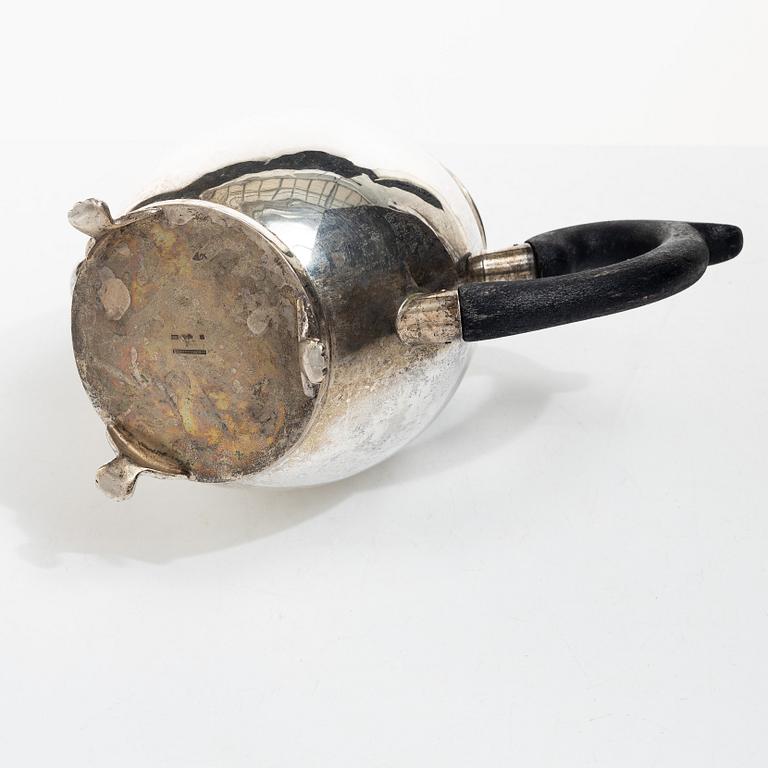 A Swedish silver Empire style coffee pot, mark of A Bergengren, Lund 1934.