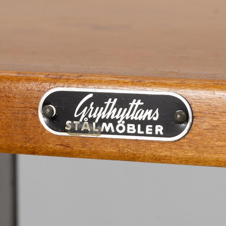 Chairs, 6 pcs, "Chair 10", mid-20th century. Grythyttan's steel furniture. First half of the 20th century.