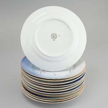 KAFFESERVIS, 41 delar, porslin, "Blå Måsen", Bing & Gröndahl, Danmark.