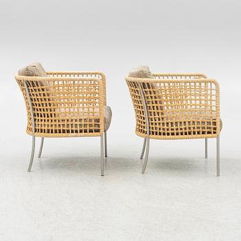 Piero Lissoni, a pair of 'Café Armchair', Living Divani.
