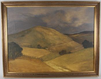 AGNE ARONSSON, olja på pannå, sign.