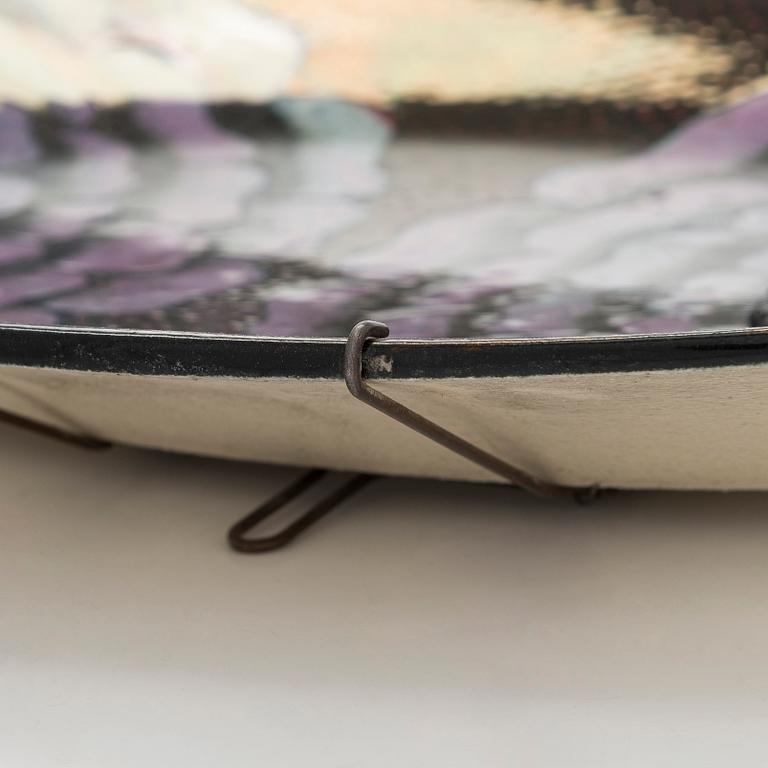 Birger Kaipiainen, dekorationsfat, keramik, signed Kaipiainen, Arabia.