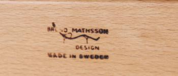 FÅTÖLJ samt FOTPALL, Bruno Mathsson, 1900-talets slut.