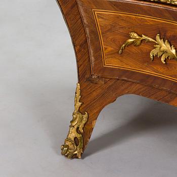 A Swedish Rococo commode by Christopher Tietze (master in Stockholm 1764-1791), signed CT.