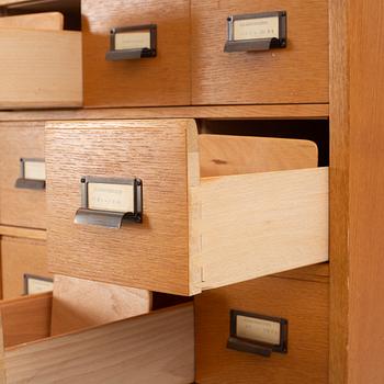 Archive cabinet, mid-20th century.