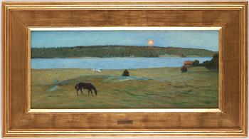 Richard Bergh, "Sommarnatt vid Ösbyholm i Uppland. Månuppgång”.