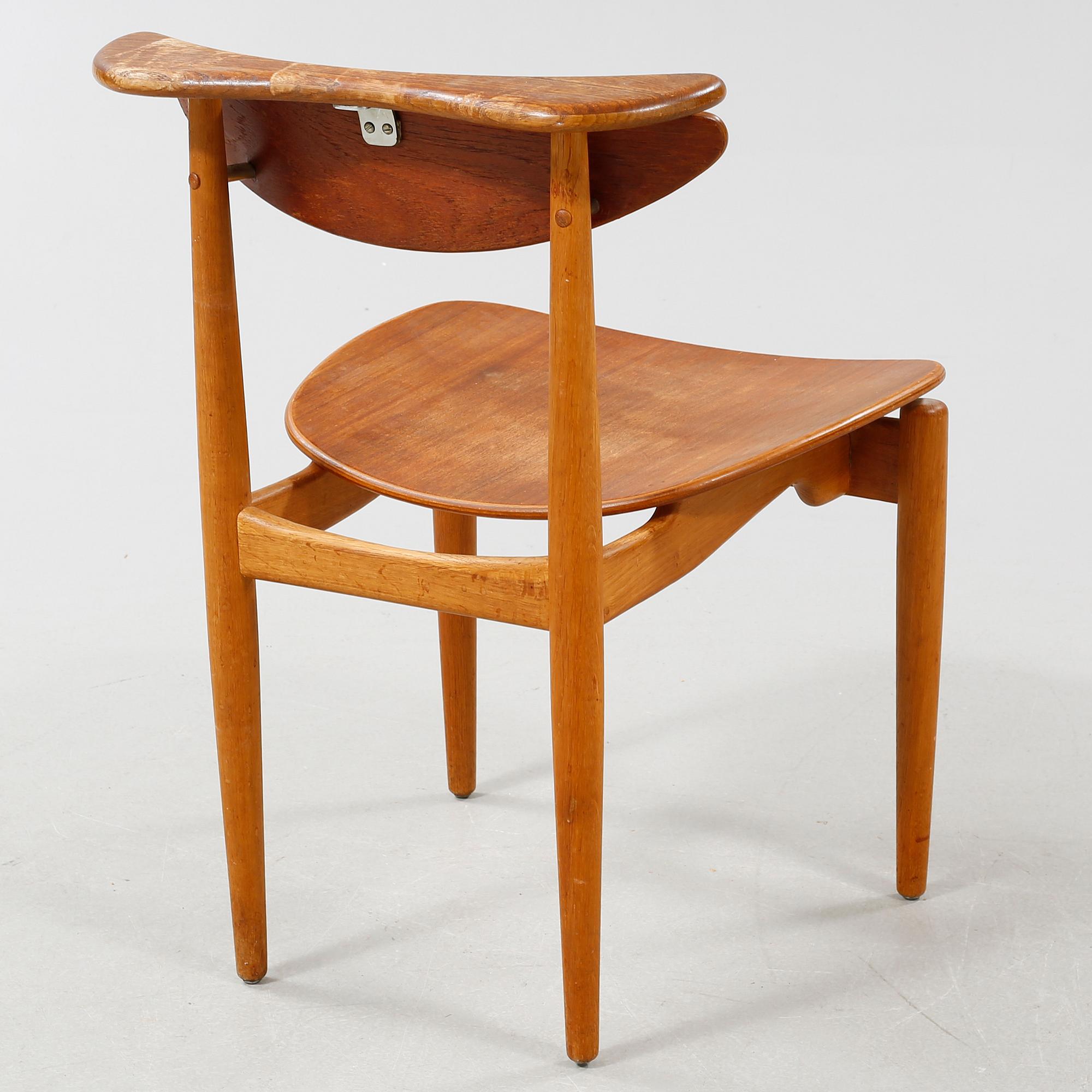 One chair designed by Finn Juhl in 1953, made by Bovirke.