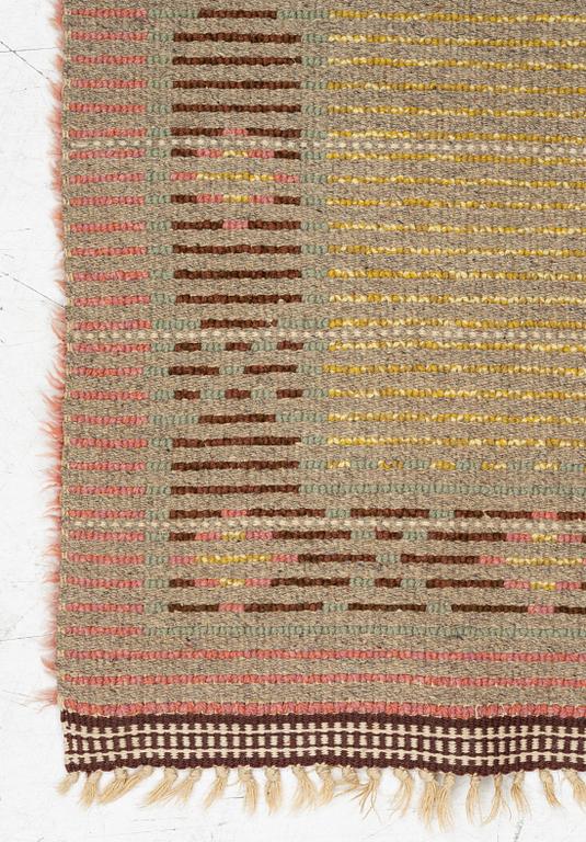 A knotte pile rya, Sweden, 1940s, c. 99 x 59 cm.