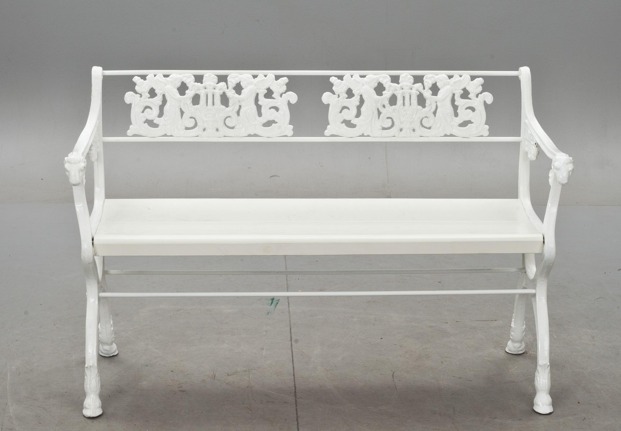 PARKBÄNK, efter design av Karl Friedrich Schinkel, 1900-tal.