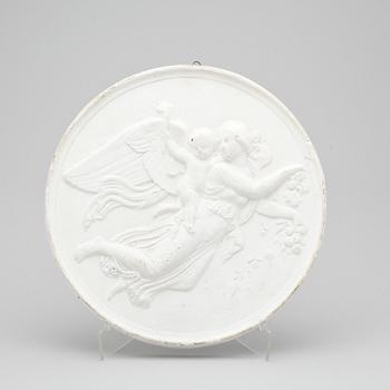 GIPSRELIERFER, 2 st, troligen 1800-tal.