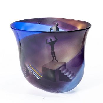 Bertil Vallien, a bowl, Kosta.