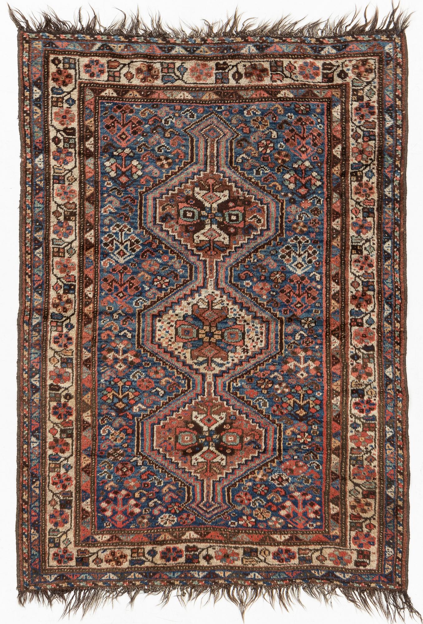 Matta, antique Kashgai/Shiraz, circa 180 x 125 cm.