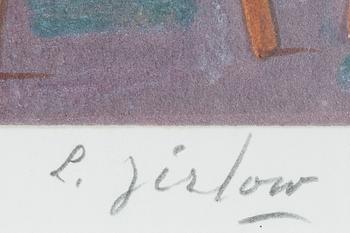 Lennart Jirlow, lithograph in colours, signed 377/385.