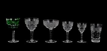 GLASSERVIS, 111 delar, 1800-tal.