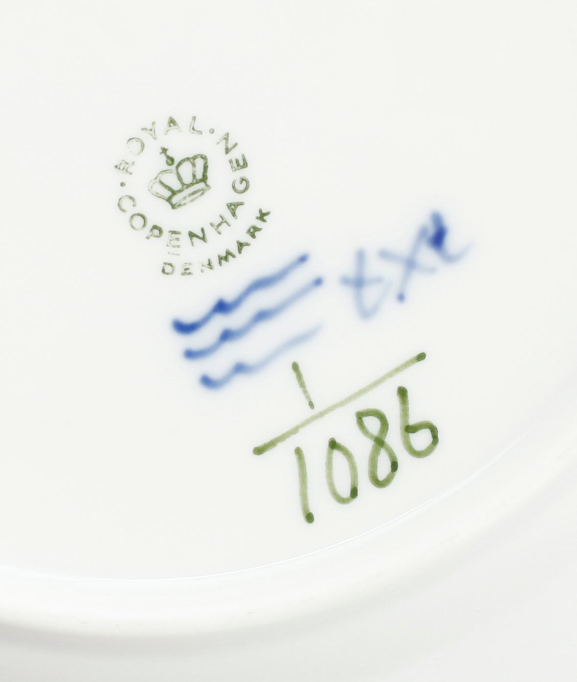 ENTRÉTALLRIKAR, 13 st, porslin, Royal Copenhagen.