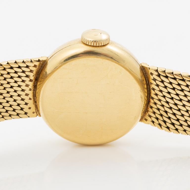 Omega, wristwatch, 18K gold, 17 mm.