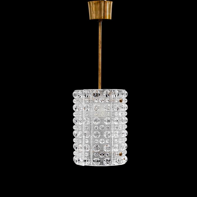 TAKLAMPA, glas, Carl Fagerlund, Orrefors, 1900-talets andra hälft.