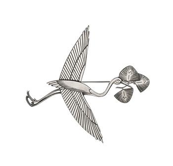 813. A Wiwen Nilsson sterling brooch, Lund 1952.