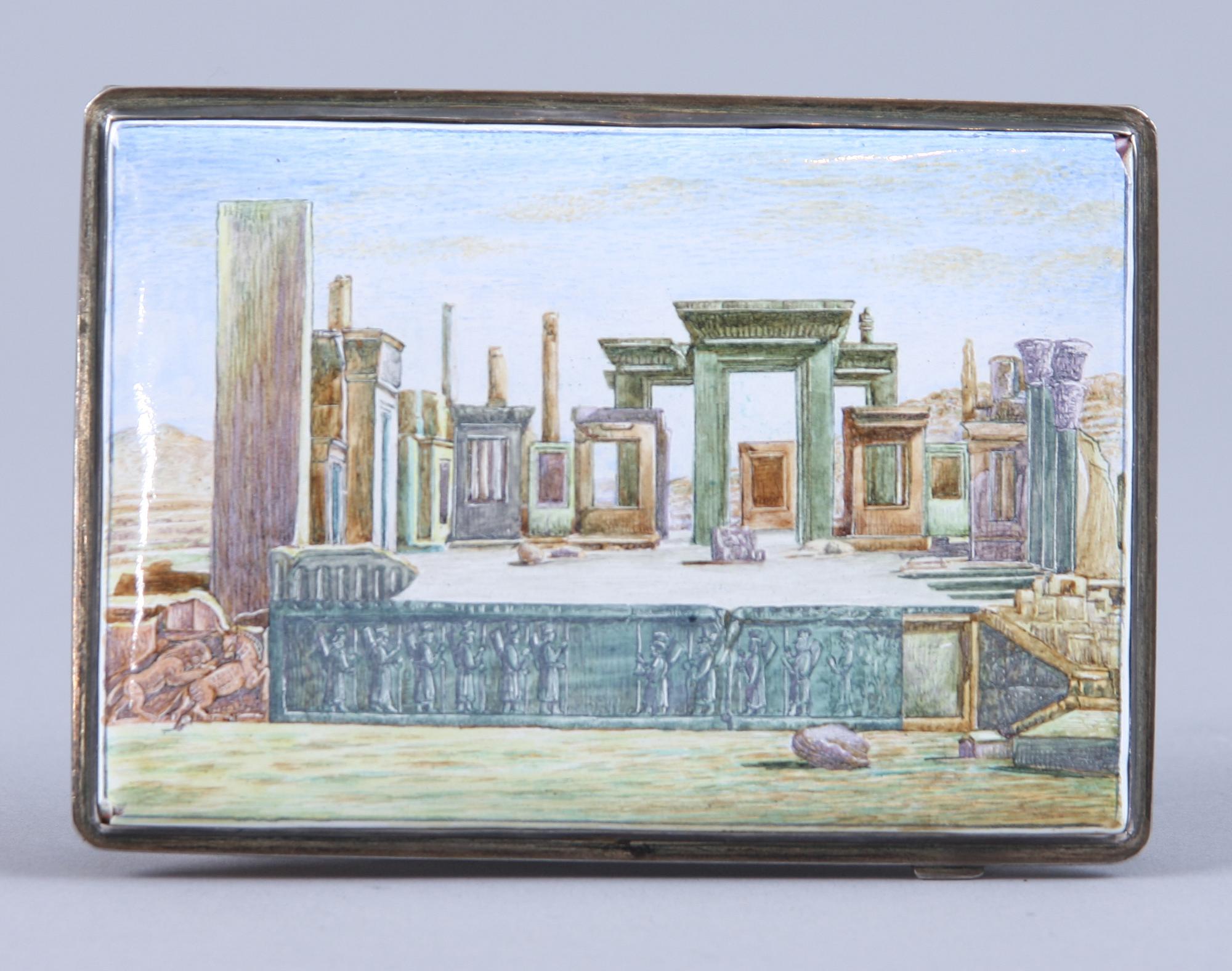 DOSA, silver samt emalj. 1900-tal.