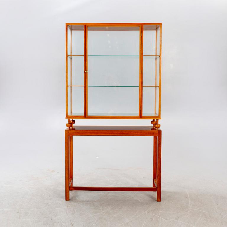 A Josef Frank mahogany display cabinet model nr 2077 later part of the 20th century.