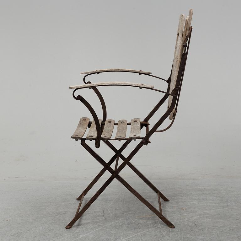 Eight mid 20th Century garden chairs.