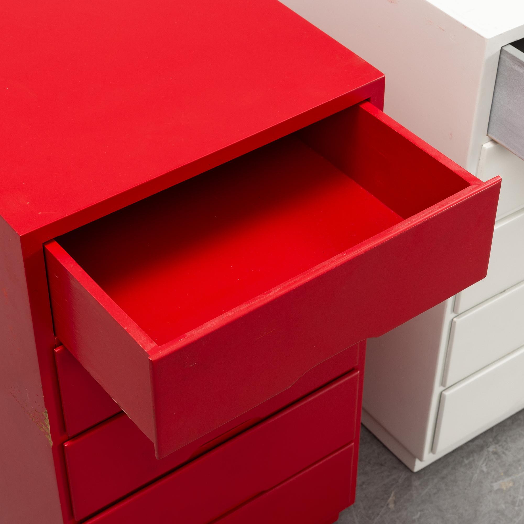 Gillis Lundgren, a set of three 'Tore 66' chest of drawers, IKEA, 1960's/1970's.