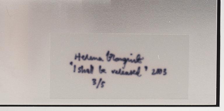 HELENA BLOMQVIST, C-print, akrylglas, aluminium signerad Helena Blomqvist och numrerad 3/5 a tergo.