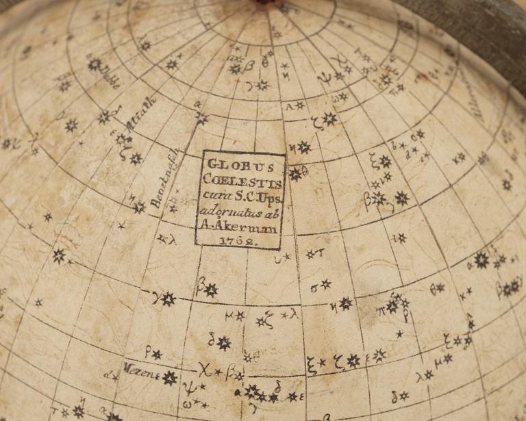 A pair of Rare Swedish Terrestial and Celestial Globes by Anders Åkerman 1762.