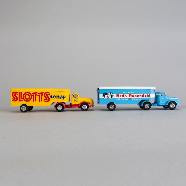 TEKNO, 2 lastbilar, Danmark, 1960-tal.