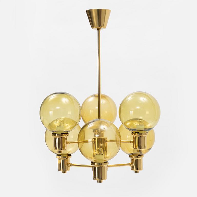 A brass ceiling light from GBW, 1960's/70's.