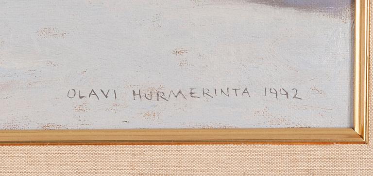 OLAVI HURMERINTA, olja på duk, signerad och daterad 1992.