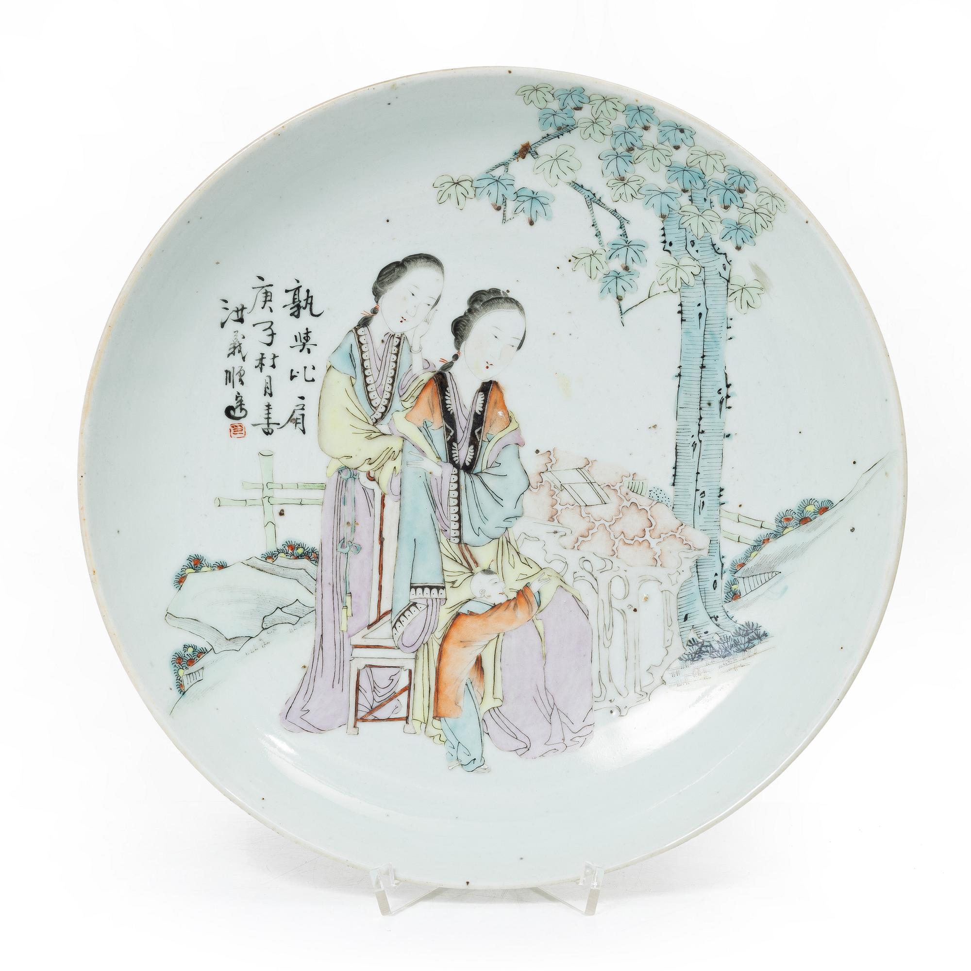 Fat, porslin. Sen Qing dynasti/tidigt 1900-tal.