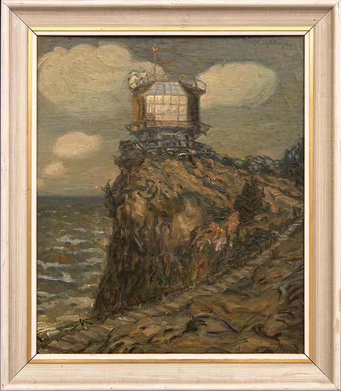Axel Theodor Kulle, oil on canvas liad on panel  signed and dated 08.