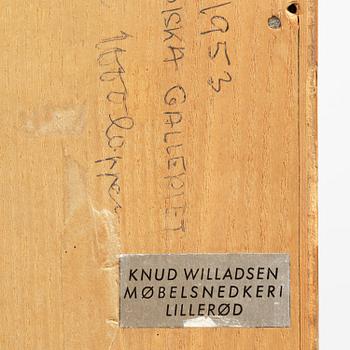 Jørgen Høj, an oak cabinet, Knud Willadsen Møbelsnedkeri, Lillerød, Denmark, 1950s.