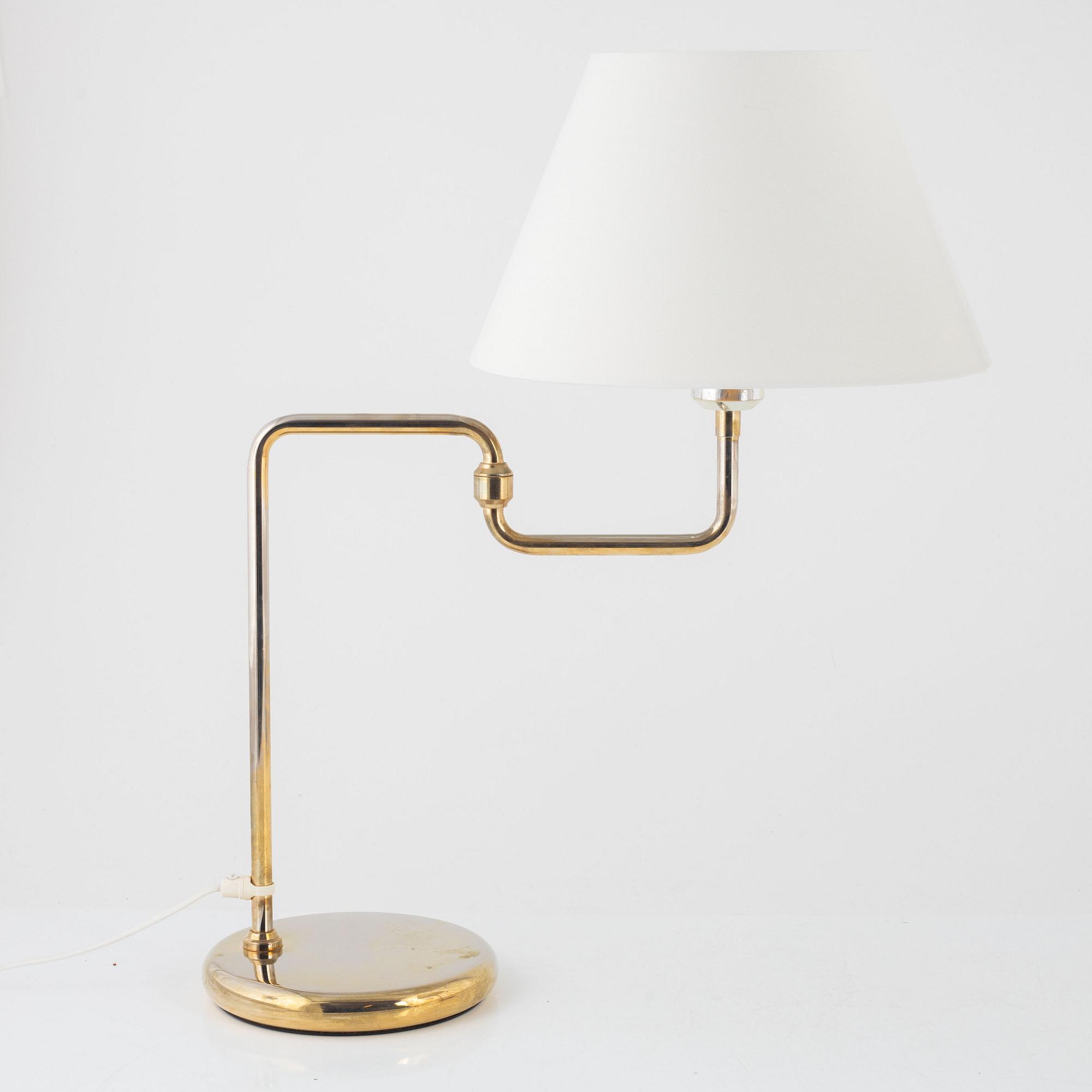 Bordslampor ett par, Rejmyre Armaturfabrik, 1900-talets senare del.