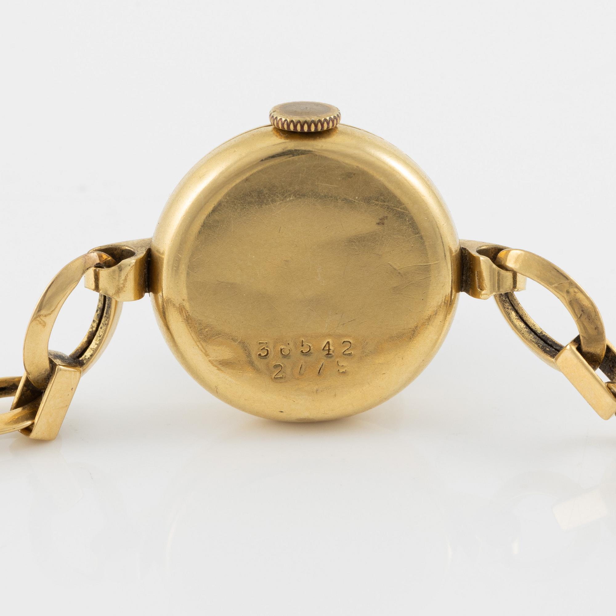 Rolex, armbandsur, 18K guld, 19 mm.