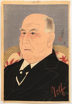 Natori Shunsen, colour woodblock print Japan 1925.