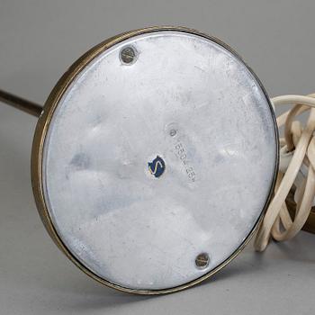 BORDSLAMPOR, ett par, mässing, 1900-talets mitt.