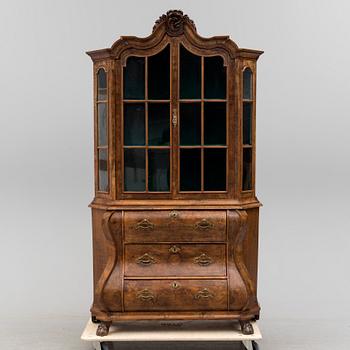 VITRINSKÅP, barockstil, 1800-tal.
