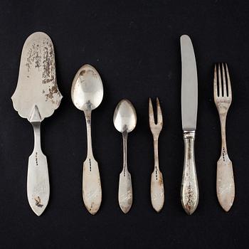 SILVERBESTICK, 34 st, "Tornedal", Oskar Strömbergs efterträdare, Haparanda, 1960-tal.